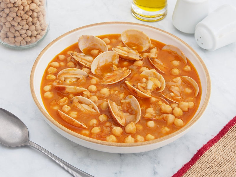 Garbanzos con Almejas: Smoky Spanish Chickpea and Clam Stew (60)
