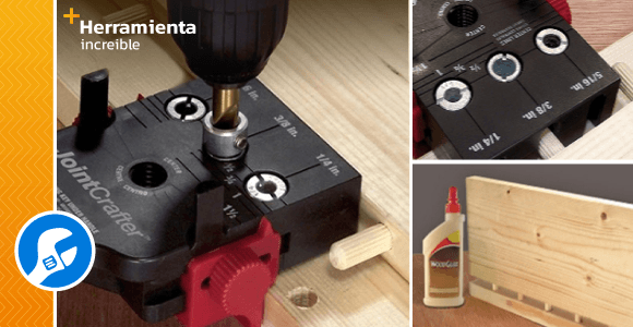 Perfect tool for joining boards with dowels - grandgoldman.com