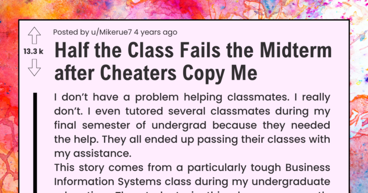 Student Takes Revenge On Lazy Cheaters Who Want To Take Advantage Of Their Hard Work, Makes Them Regret It