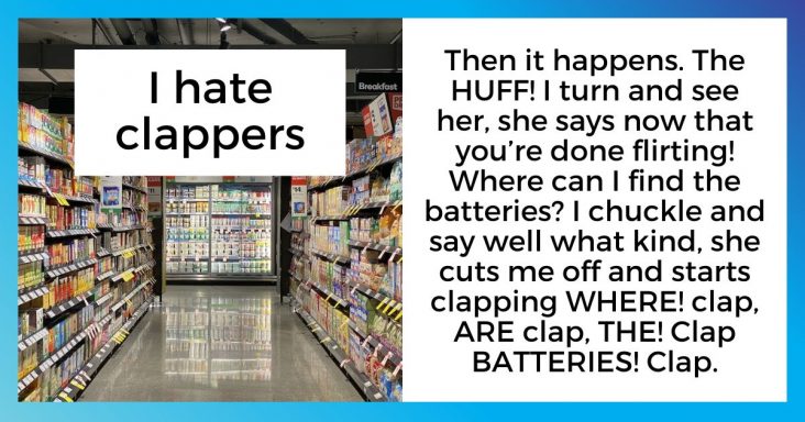 Clapper Woman Gets A Taste Of Her Own Medicine As She Mistakes A Shopper For An Employee