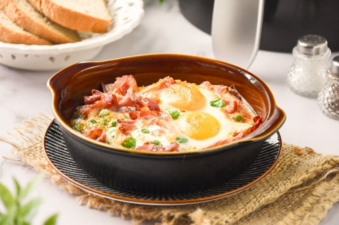 Air Fryer Eggs Recipe: Spanish Baked Eggs Delight