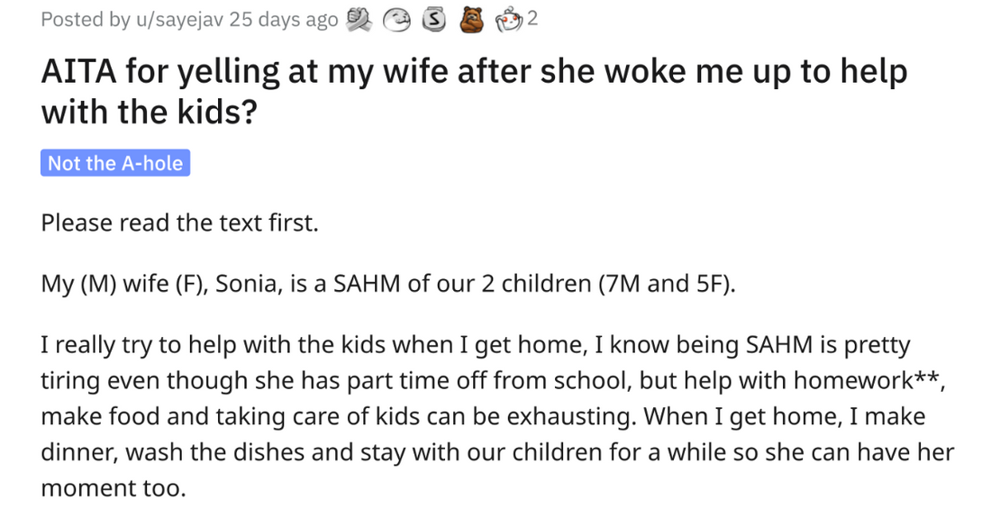 Exhausted Husband Yells At Wife For Being Woken Up To Help With The Kids