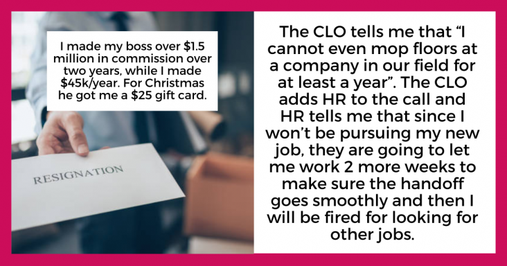 Employee Who Made Boss Over $1.5 Million In Commission Gets A $25 Gift Card