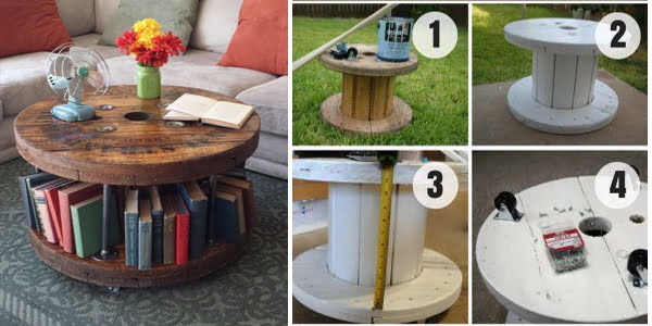 Renew yourself with these 10 tables made with wooden cable coils! - grandgoldman.com