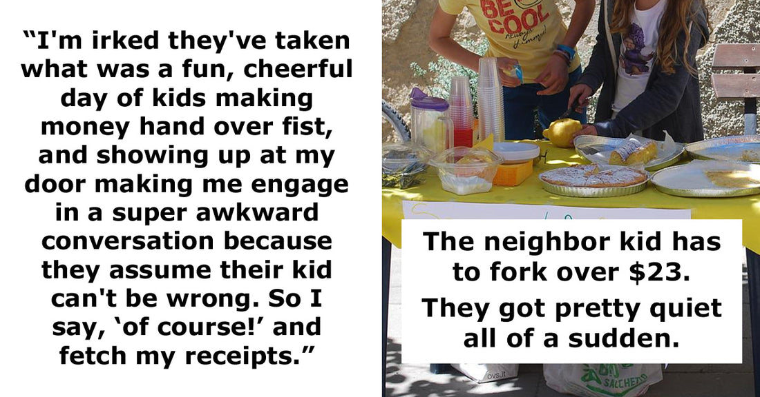 Kids Had A Bake Sale With The Neighbor’s Kid, The Neighbor’s Mom Comes To Confront About The Total Earnings