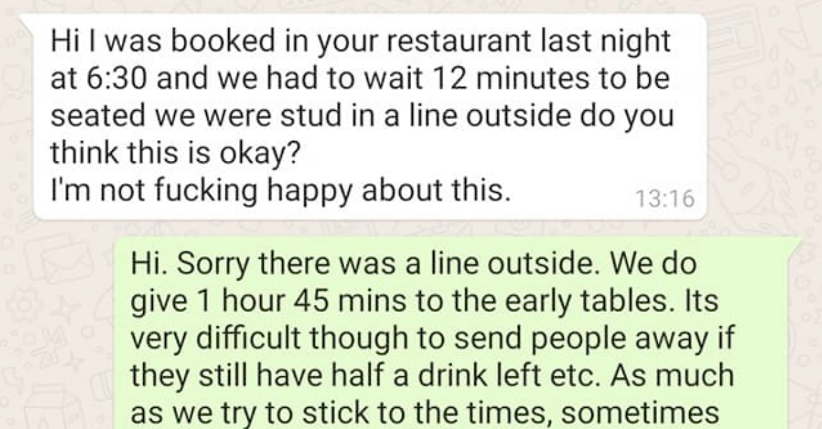 ‘Karen’ Goes Full Karen Because They Had To Wait For 12 Minutes To Be Seated - grandgoldman.com