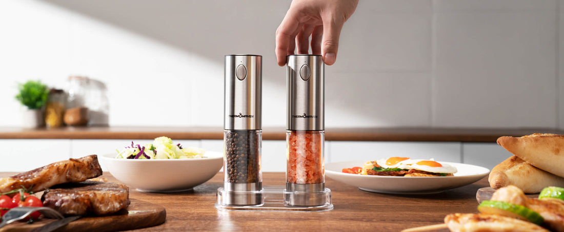 ThermoMaven Rechargeable Salt and Pepper Grinder Review - grandgoldman.com