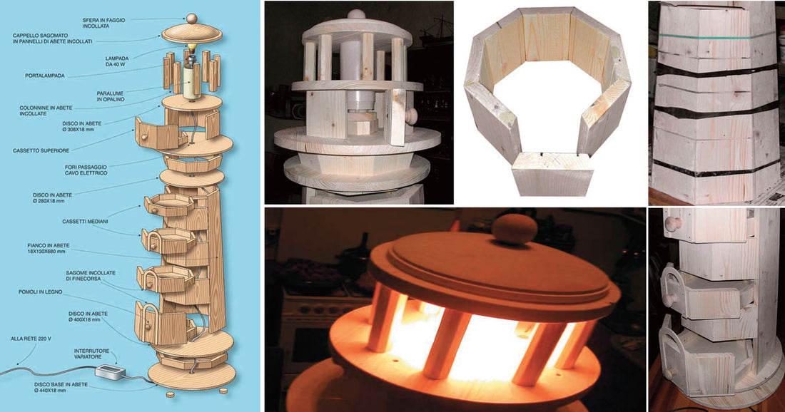 DIY Bedside Lighthouse Lamp: How to Build a Unique Nightstand with Storage