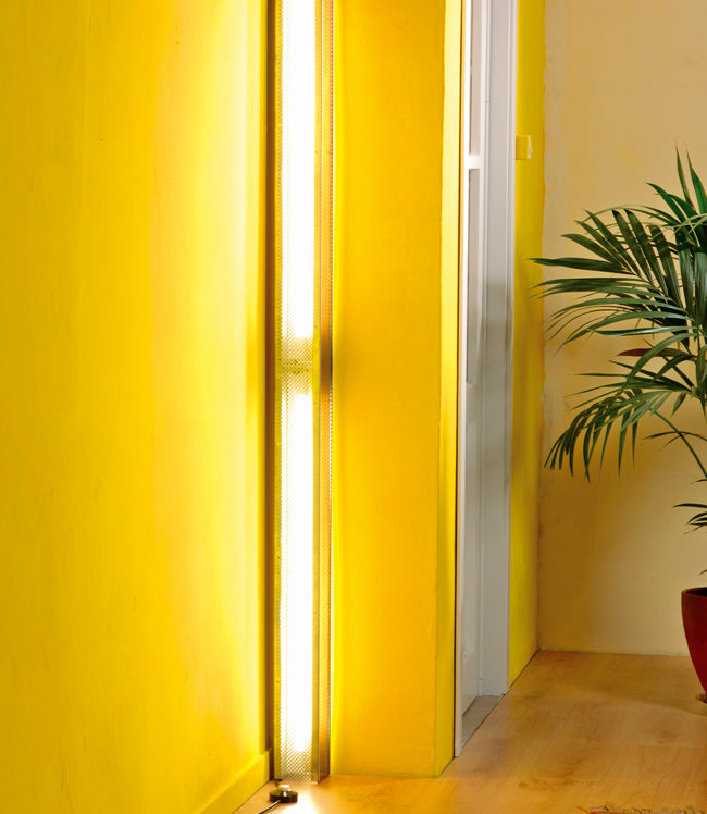 DIY Neon Wall Lamps from Perforated Sheet Metal