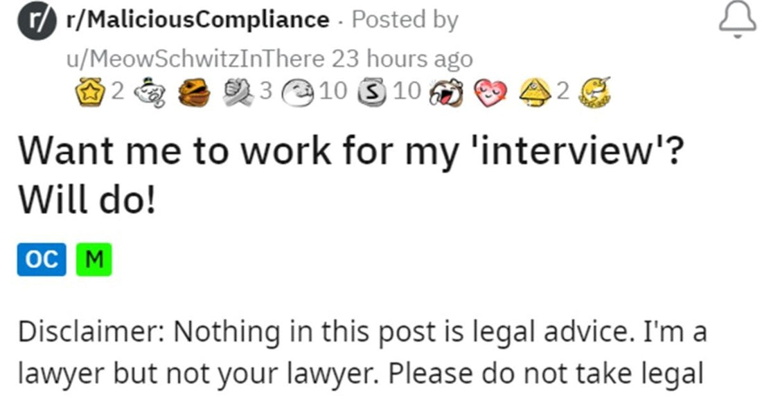 Lawyer Applies To Scam Job, They Use His Work, He Successfully Charges Them For It