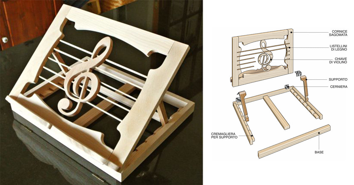 DIY Tabletop Music Stand | How to Build It in Wood