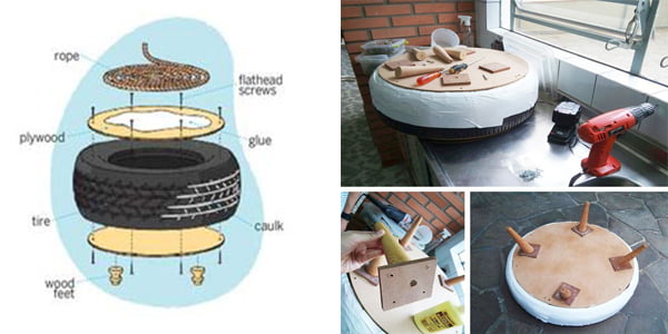 How you can recycle old tires and turn them into incredible furniture! - grandgoldman.com