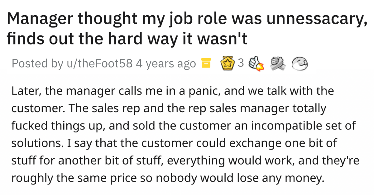 Company Crashes After Manager Fires Employee Thinking They Were Useless - grandgoldman.com