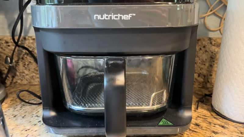 Nutrichef 5.8 Quart Transparent Bowl Air Fryer Review - grandgoldman.com