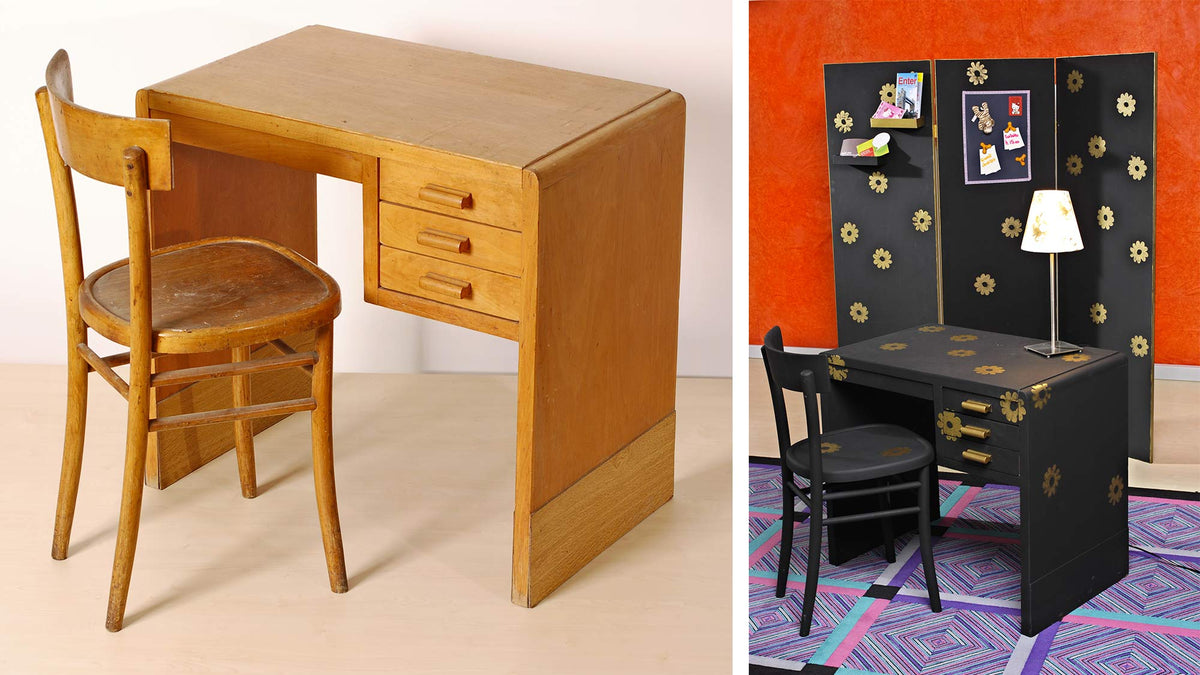 DIY Mini Office with Decorative Room Divider | Step-by-Step Guide