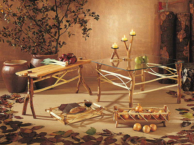 DIY Rustic Furniture: Log Tables, Benches & Trays