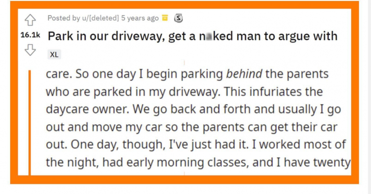 Old Lady Gets Mad When The Homeowner Locks Her Car Parked In Their Driveway, Calls Cops