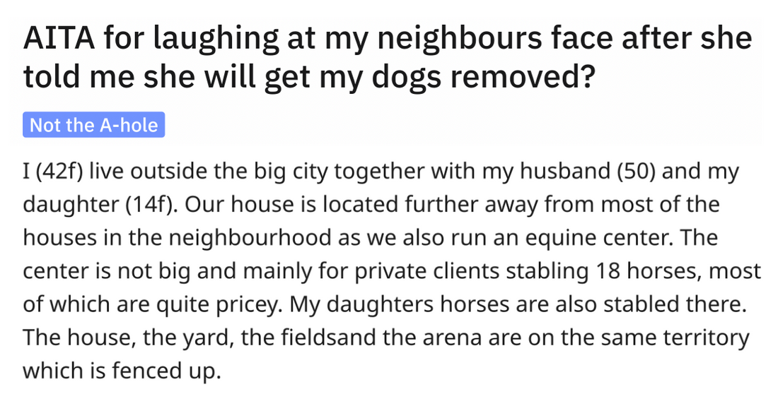 Woman Tells Neighbour That She Will Get Her Guard Dogs Removed Because They Cornered Her Kid
