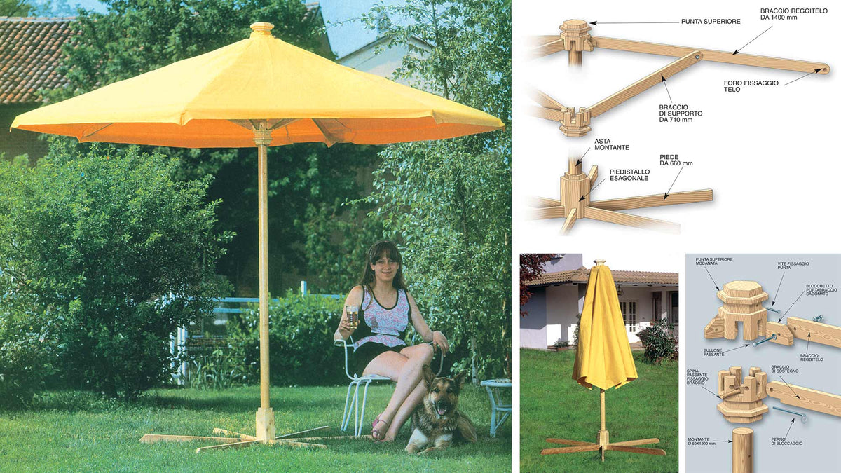 DIY Wooden Patio Umbrella | Detailed Build Guide