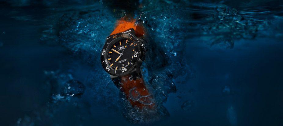 Oris Aquis Date Orange, designed for the depths - grandgoldman.com