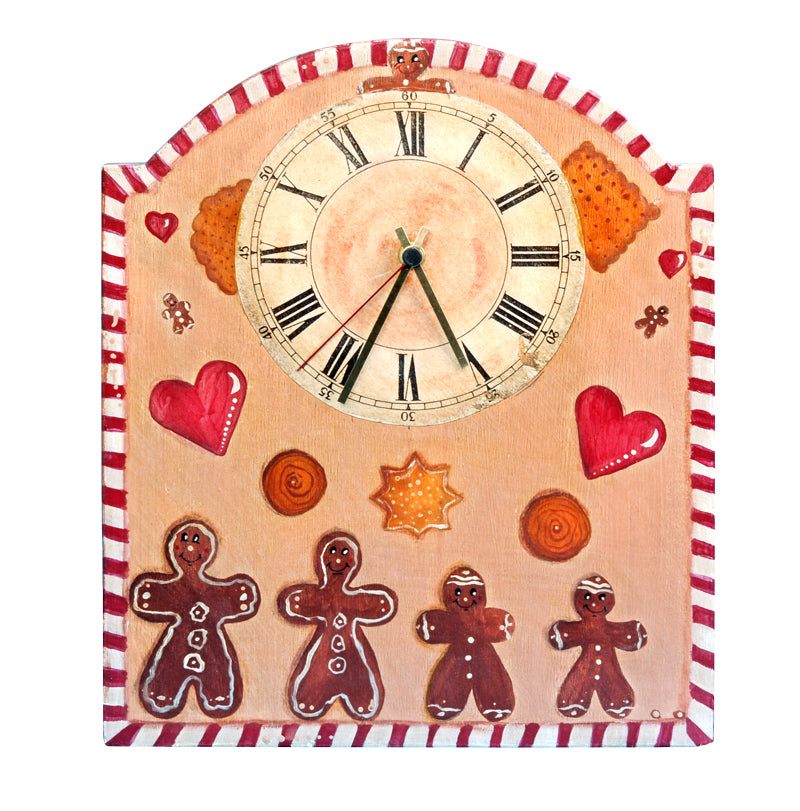 How to Make a Whimsical Kitchen Clock with Gingerbread Decor