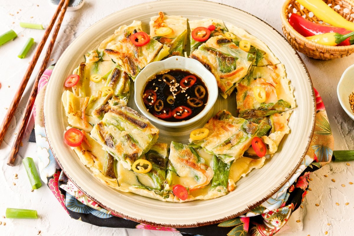 Pajeon Recipe: Easy Korean Scallion Pancake with Dipping Sauce