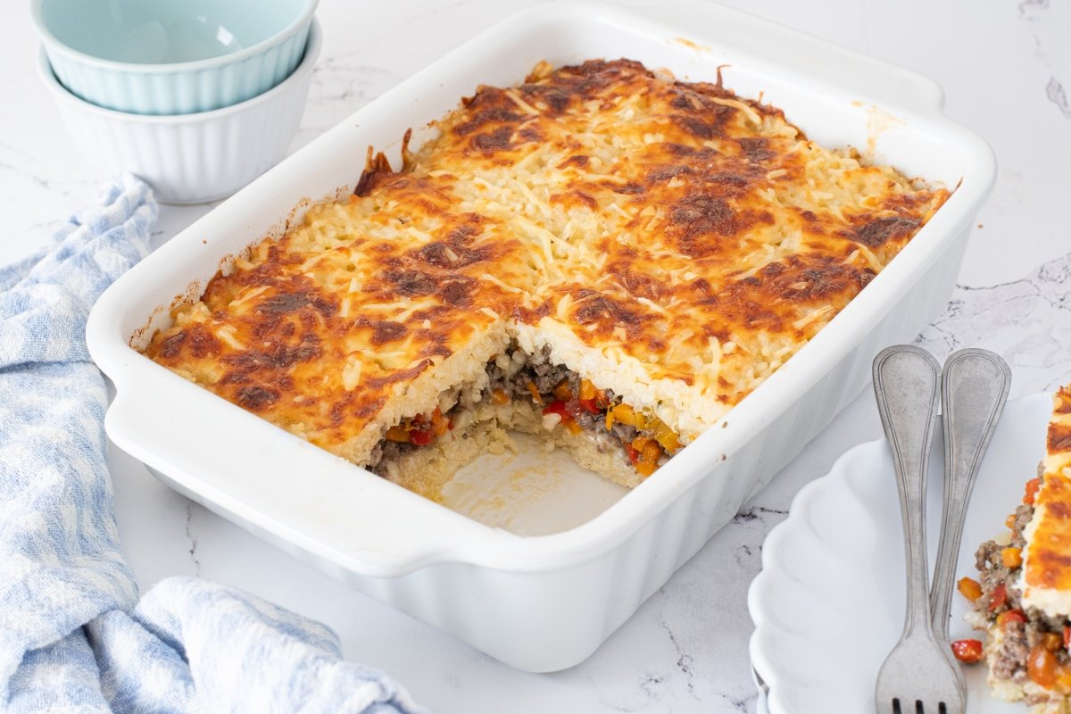 Pastelón de Arroz Recipe: Layered Beef and Cheese Bake