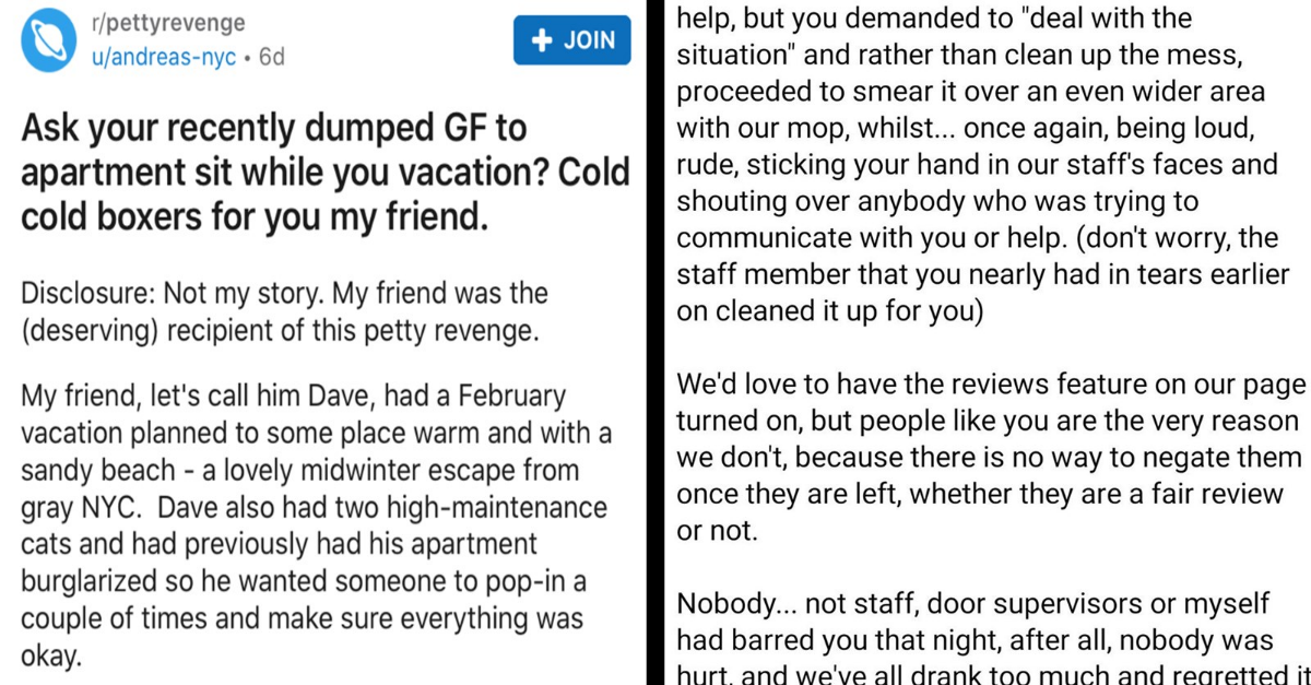 5 Times People Took The Coldest Revenge - grandgoldman.com