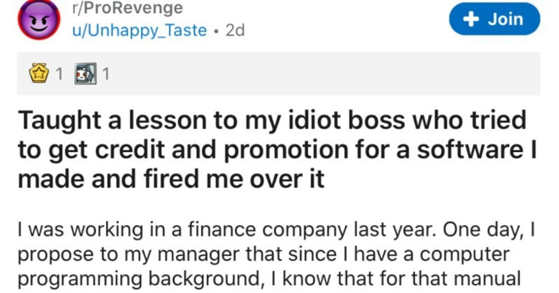 Incompetent Boss Tries To Steal Employee’s Work, Gets Fired