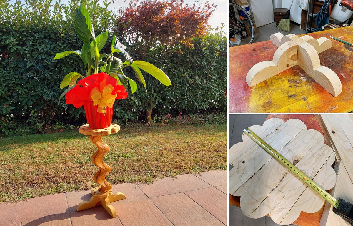 DIY Plant Stand with a Curvy, Twisted Stem