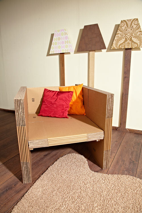 DIY Cardboard Armchair: Easy Upcycled Furniture Project