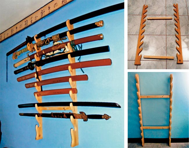 DIY Wooden Wall-Mounted Sword Rack: A Precision Project