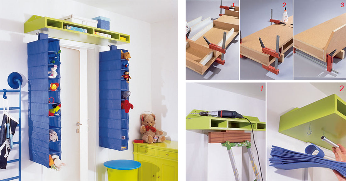 DIY Plastic Fabric Organizer: Maximize Space Above Your Door