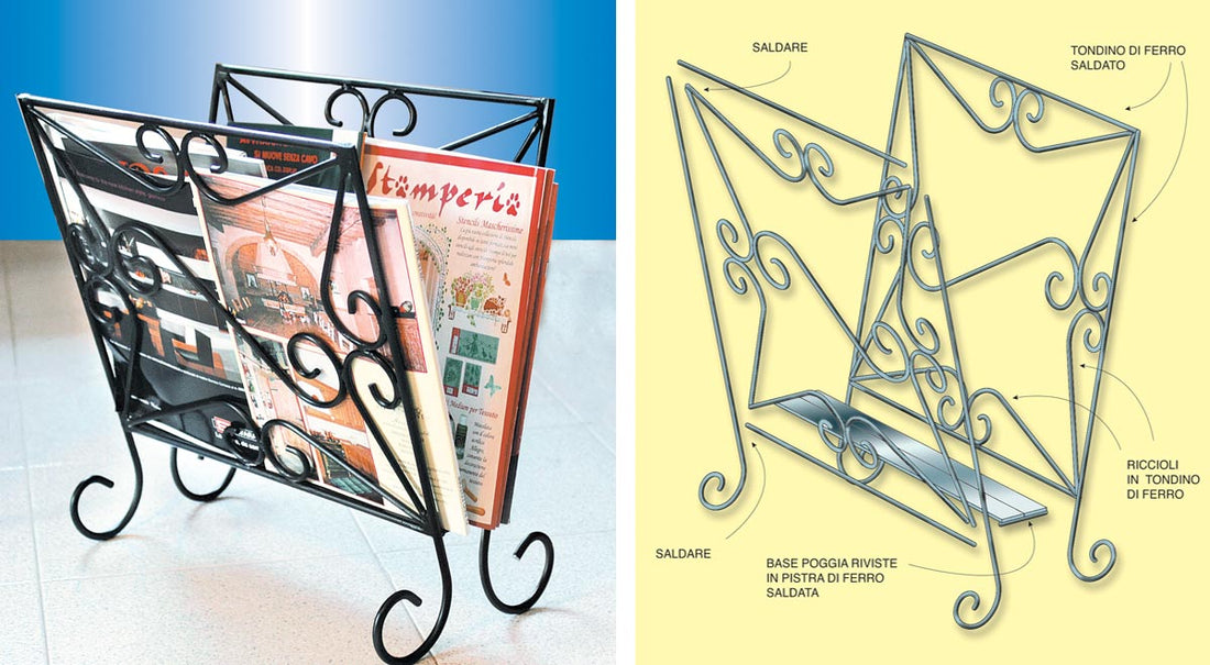 DIY Iron Magazine Rack: How to Make It with Steel Rods
