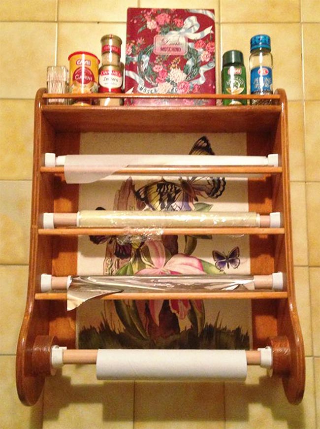DIY Wall-Mounted Paper Towel Holder for Your Kitchen