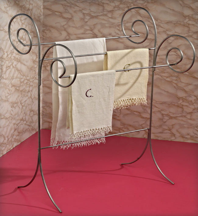 DIY Towel Rack: How to Make a Wrought Iron Bathroom Towel Holder