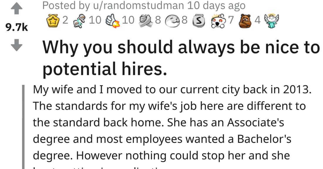 Employer Learns It Hard Way Why You Should Be Nice To Potential Hires