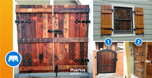 Decoration with rustic doors - grandgoldman.com