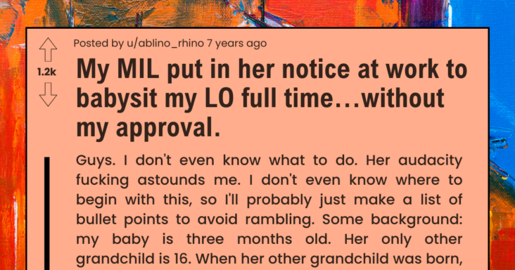 Mother-In-Law Takes Leave From Work To Babysit Her Grandchild Without Asking Daughter-In-Law
