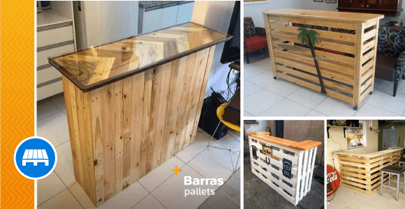 Economical wooden bars made from pallets - grandgoldman.com