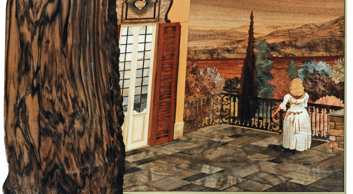 DIY Intarsia Art: Create a Panoramic Terrace Wood Mosaic