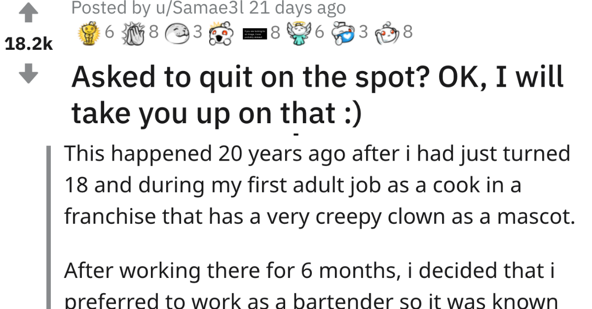 Manager Asked Employee To Quit On The Spot, Regrets It Instantly
