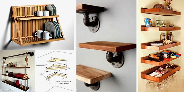 Take advantage of all the space in your corners by placing some beautiful shelves! - grandgoldman.com