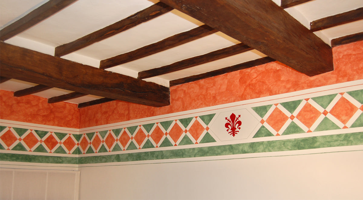Decorative Diamonds: A DIY Ceiling Illusion for Historic Homes