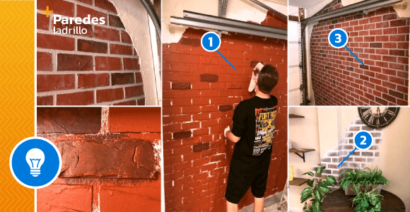 Simple DIY Technique to Imitate Brick Walls! - grandgoldman.com