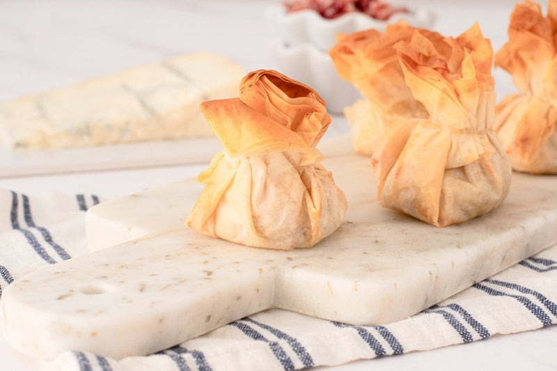 Gorgonzola and Ham Phyllo Purses Recipe: Easy Elegant Appetizer