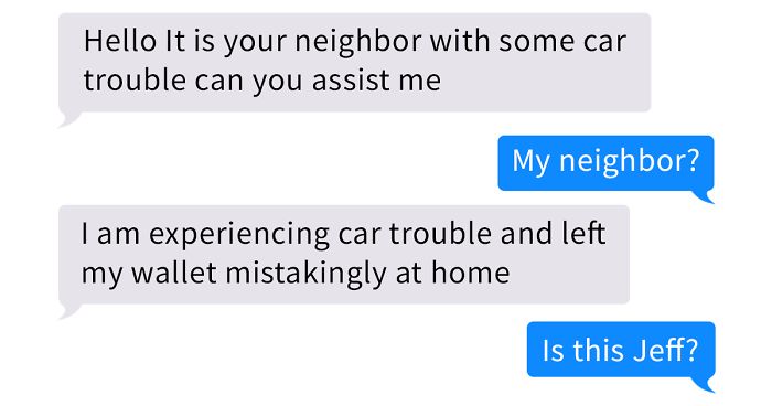 Girl Trolls Scammer Who’s Pretending To Be Her Neighbor So Bad That They Give Up - grandgoldman.com