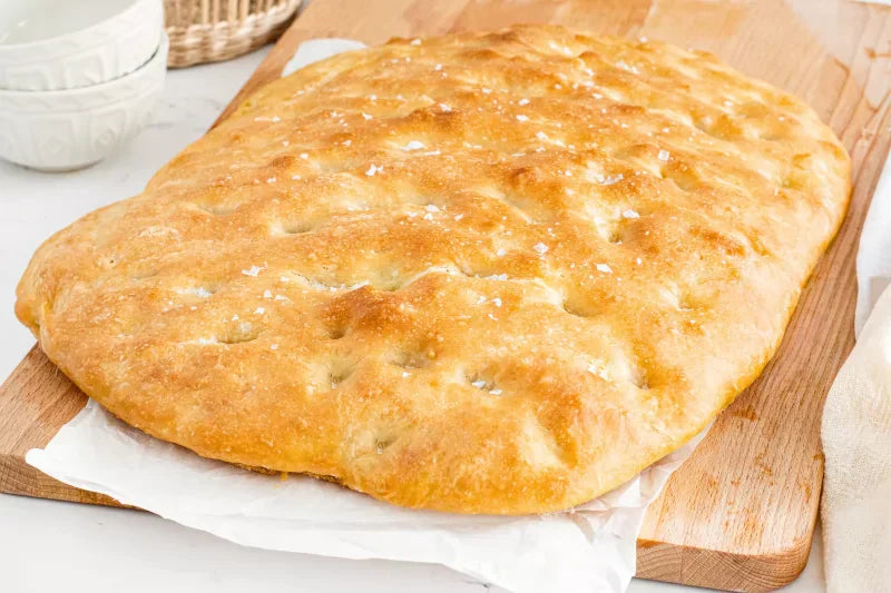 Schiacciata Tuscan Focaccia Recipe (Italian Flatbread) - grandgoldman.com