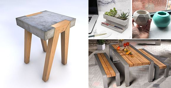 Discover the variety of beautiful furniture and accessories made with cement! - grandgoldman.com