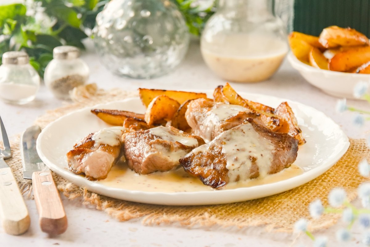 Secreto Iberico Recipe: Spanish Pork in Mustard Sauce